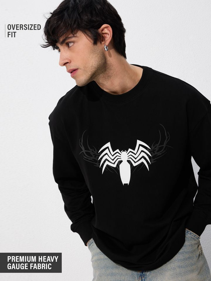 Marvel Comics Venom Logo Oversized Sweatshirt for Men