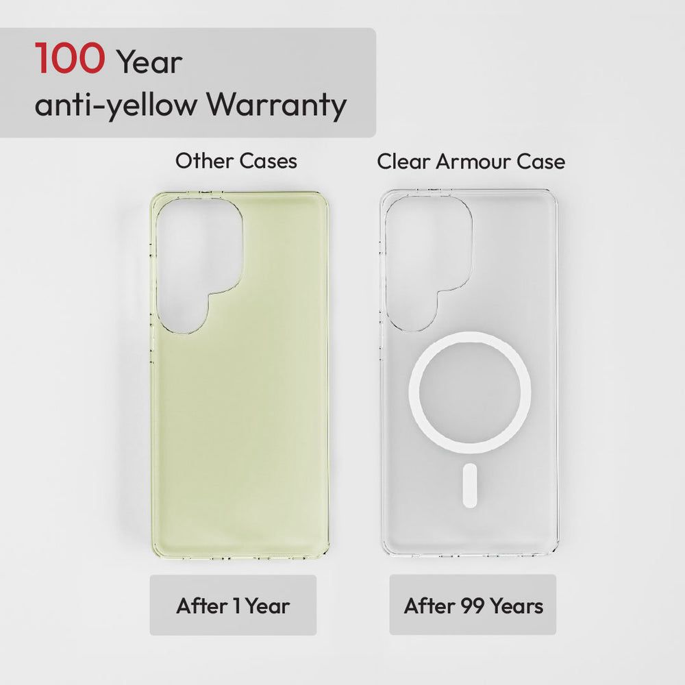 Samsung Galaxy S24 Ultra Clear Armour Anti-Yellow MagSafe Case