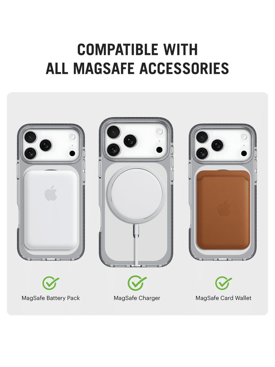 Clear MagSafe Phone Case Cover For iPhone 17 Pro Max