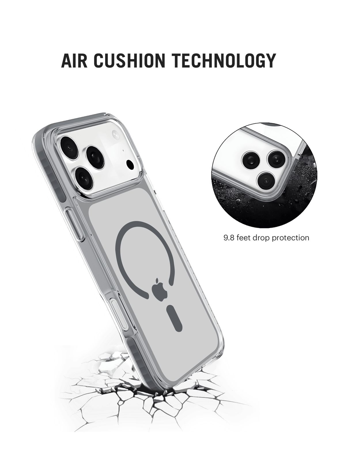 Clear MagSafe Phone Case Cover For iPhone 17 Pro Max