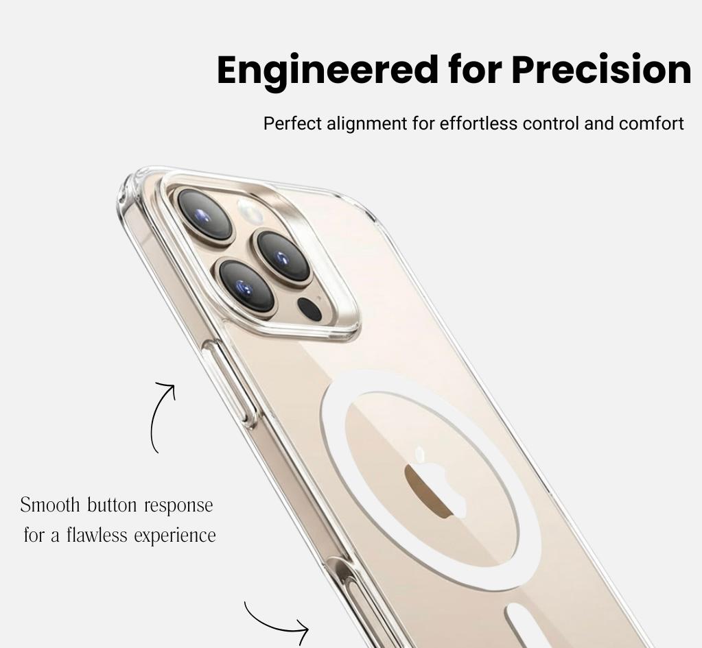 Ultra Hybrid Anti Yellow T MagFit Back Cover Case For All iPhone